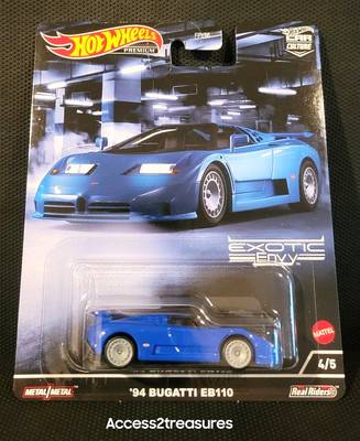 2022 Hot Wheels Premium Exotic Envy - '94 Bugatti EB110 4/5 Blue