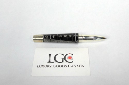 New Montegrappa Alchemist Resin Silver Rollerball Pen ISAKNRAC Retail $5600.00  - Foto 10 di 12