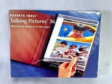 Sharper Image Talking Pictures 36 Pictures / Messages Album NEW OPEN BOX