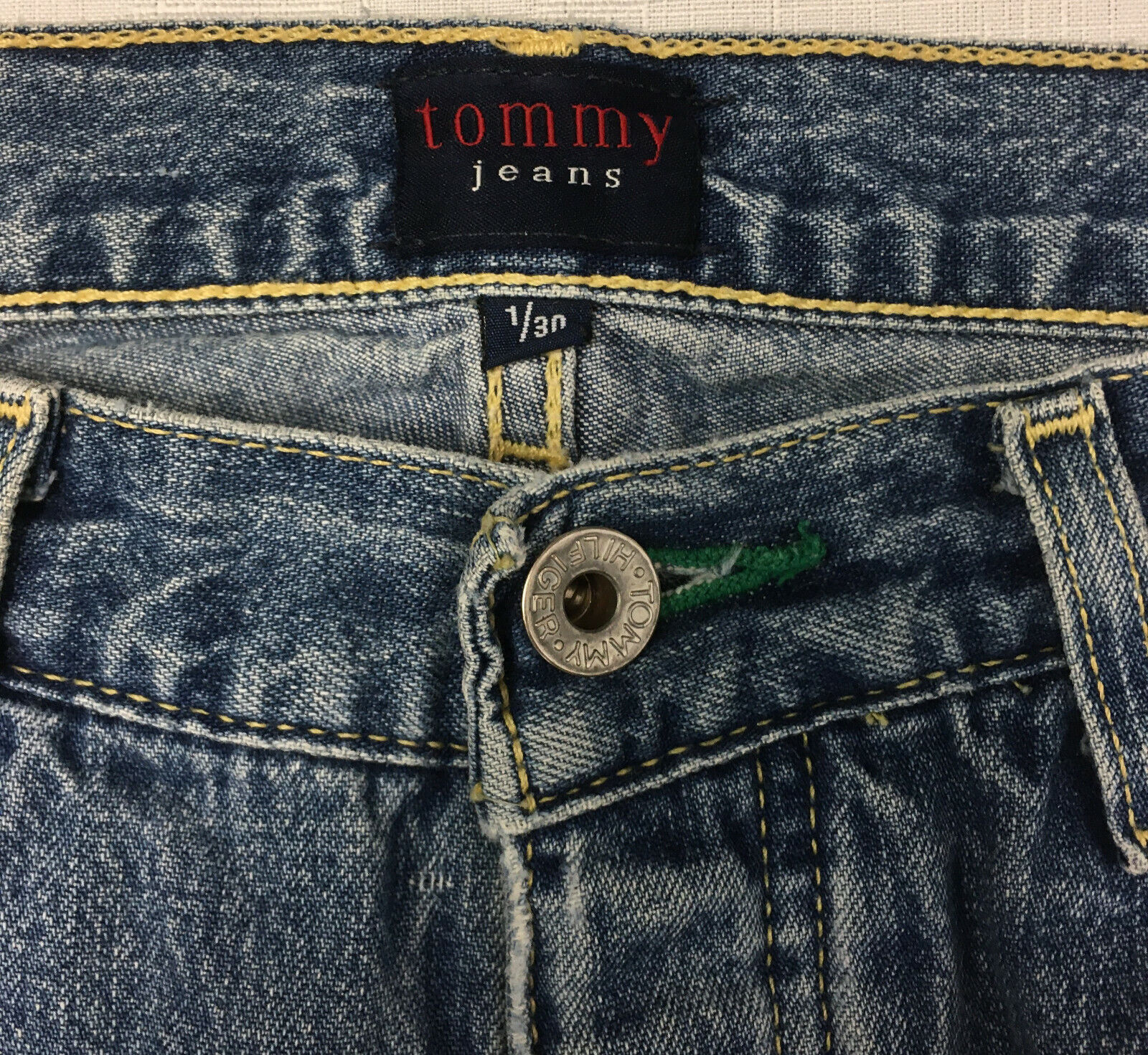 Logo Jeans Blue Tommy eBay on Hilfiger 1/30 Patch Back Jeans | Tommy