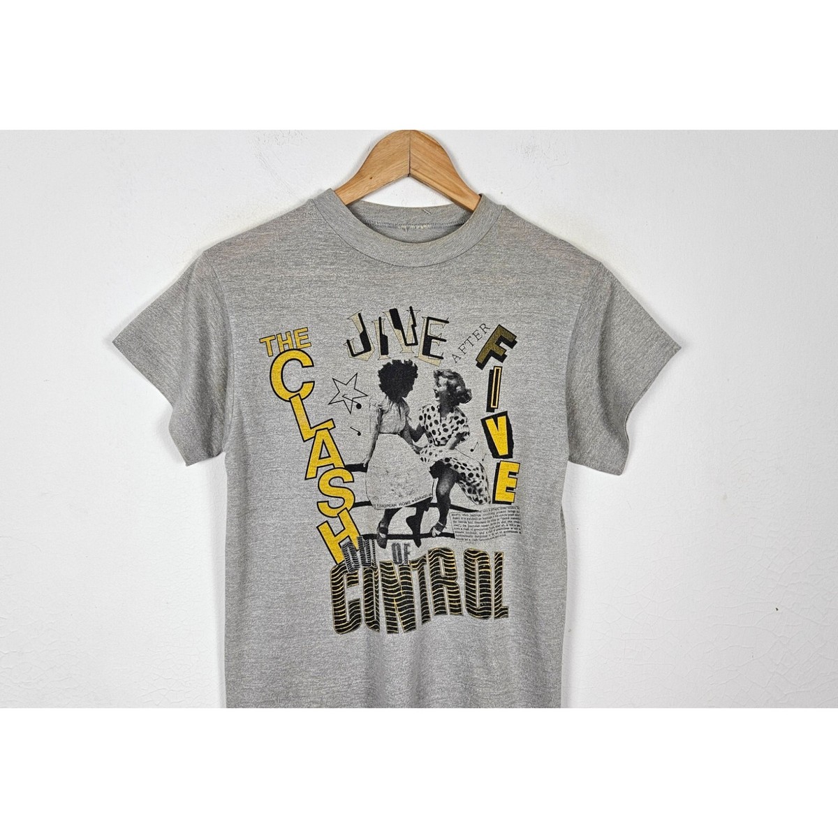 80s THE CLASH ヴィンテージT out of control M Vintage The