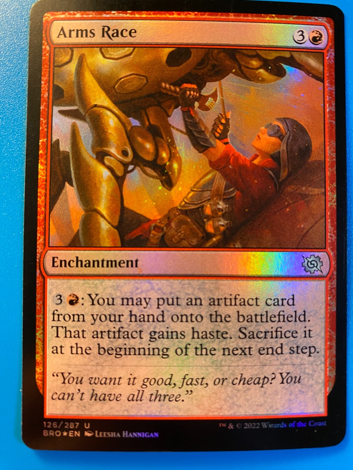MTG 1x FOIL Arms Race The Brothers' War Modern Magic the Gathering Card x1 NM