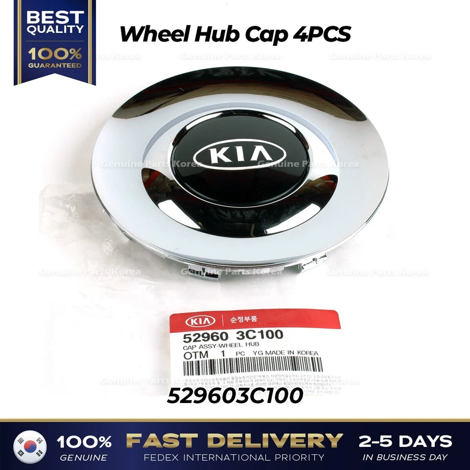 ⭐Genuino⭐ Tapacubos de rueda 4 piezas 529603C100 para Kia Optima Foto 2 de 4