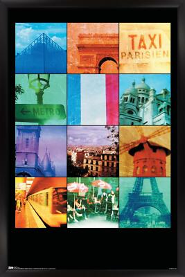 Paris - Collage 14x22 Poster