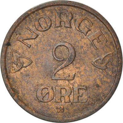 Norway | 2 Ore Coin | Haakon VII | KM399 | 1952 - 1957 | eBay
