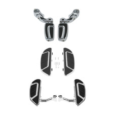 Driver Passenger Floorboard &Highway Footpegs Fit For Harley Touring Glide 93-25