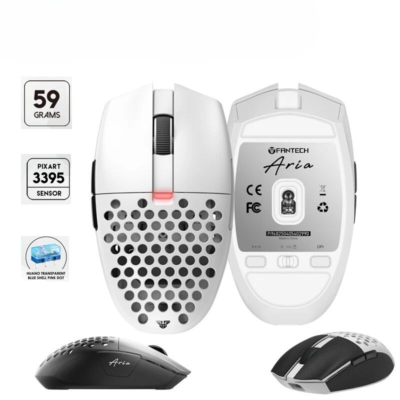 High-Performance Gaming Mouse with PIXART 3395 Tri-Mode Wireless BT Type-C Rechargeable-image