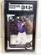 2022 Bowman Chrome Juan Guerrero Prospect Autograph SGC 10/9.5
