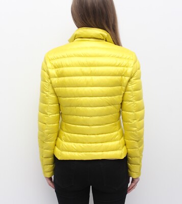 ジャケット MONCLER Woman Jacket Yellow Cream 1A00006597YD 04A Moncler - Yellow Maire down jacket with logo 1A0014268950
