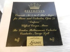 Beethoven Concerto No. 5 in E Flat Major Emperor LP Album London LLP114