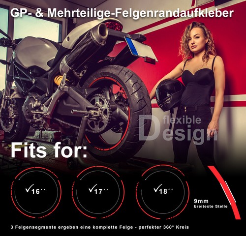 Adesivi letto e bordo cerchio adatti per la tua KTM 1390 Super Duke R Evo - Foto 9 di 9