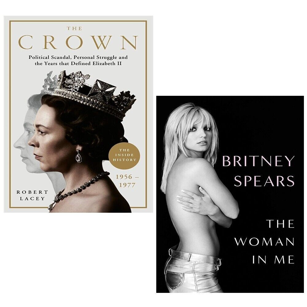 Woman in Me Britney Spears, Crown Robert Lacey 2 Books Set Hardcover