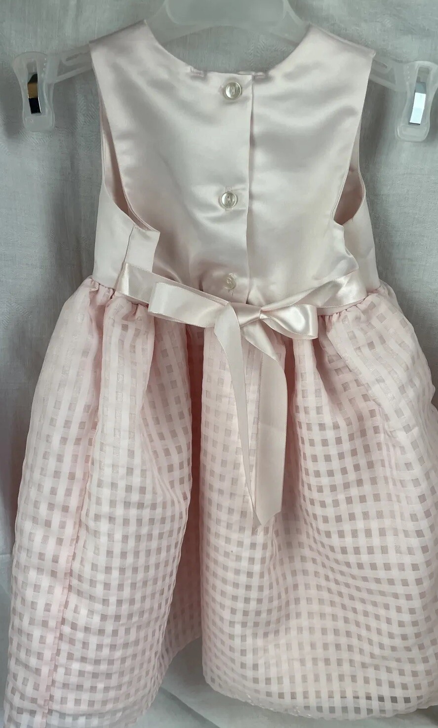 Girls Pink 3T Dressy Dress, Party Special Occasion Bow in Back, Brooke Lindsay