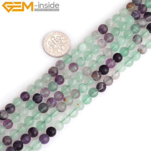 Natural Matte Aquamarine Mookaite Round Loose Spacer Jewellery Making Beads 15" - Picture 238 of 534