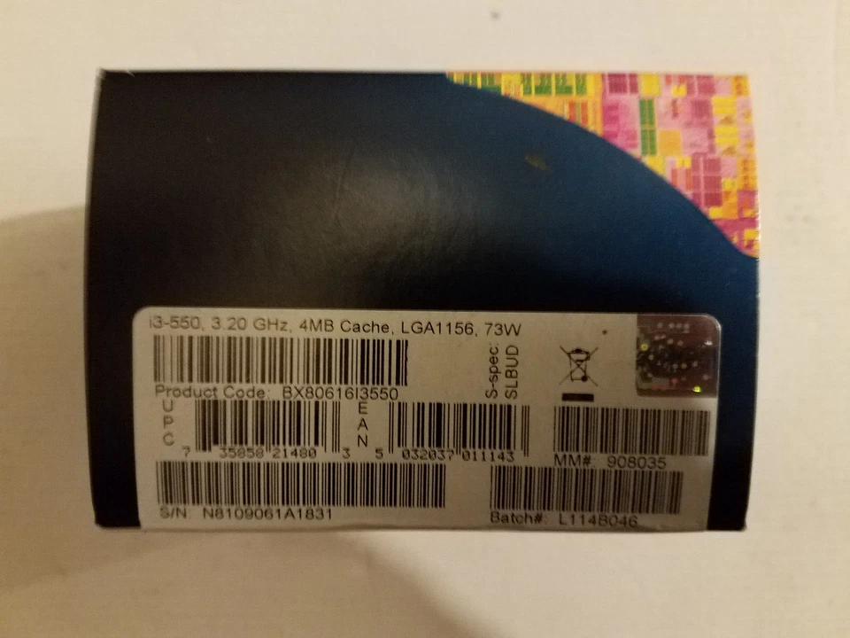 Intel Core i3 i3-550 4 MB L2 Cache 3.2 GHz LGA 1156 CPU BX80616I3550 SLBUD - Image 3 of 4