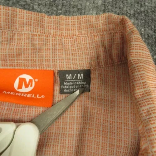 merrell zip pocket short sleeve button up shirt