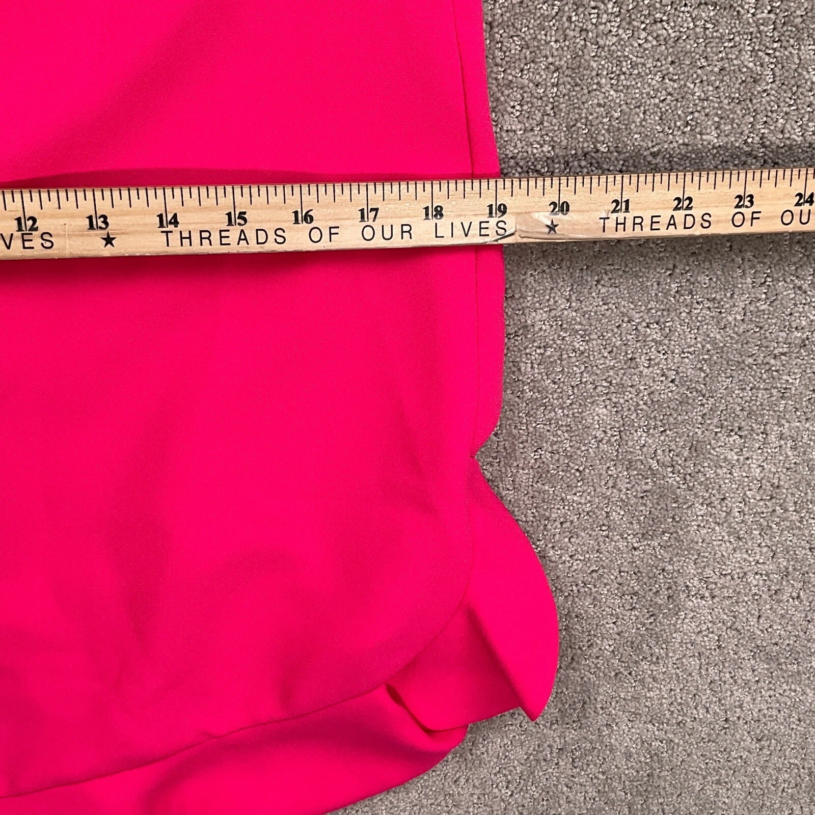 Abito Kate Spade donna 4 tubino rosa volant festa cocktail carriera formale