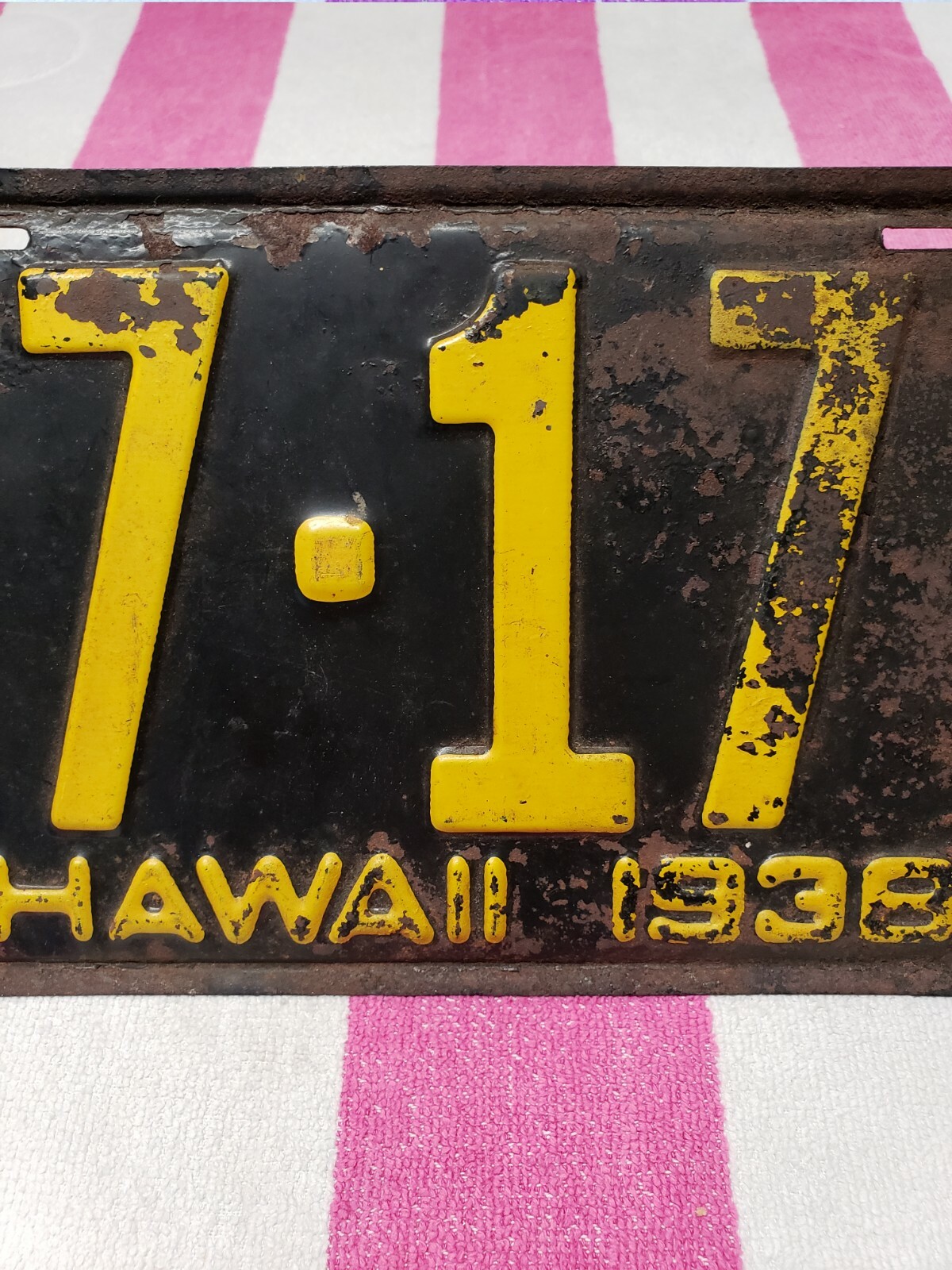 1938 Hawaii License Plate eBay