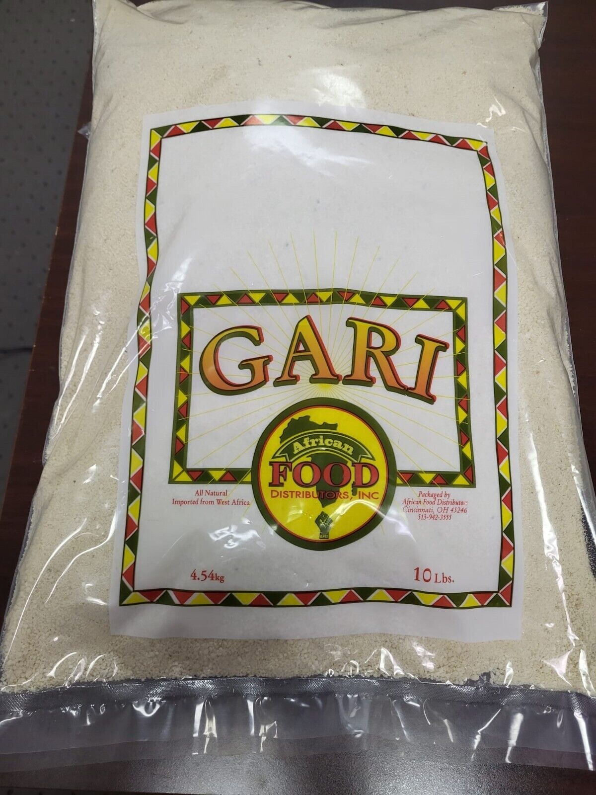 Gari - White Gari - African Nigerian/Ghana Food White Garri- 10 Lbs