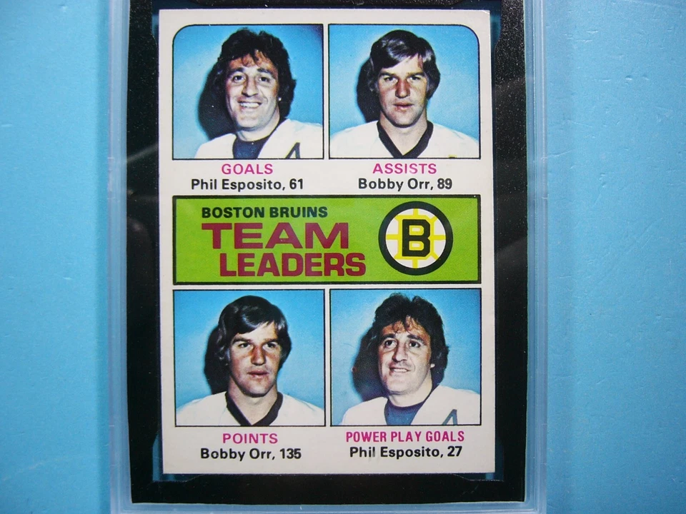 1975/76 O-PEE-CHEE NHL HOCKEY CARD #314 BOBBY ORR LEADER KSA 10 GEM MINT OPC - Image 3 of 4