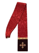 Red Gothic Clergy Stole Vestment Chasuble Cope Estola Roja Stola Rossa SH784AC26