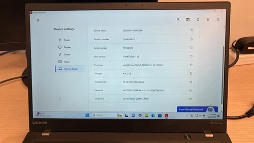 Lenovo ThinkPad X1, 14-Inch Laptop, with Intel Core i7 7th Gen., Windows 10 Pro