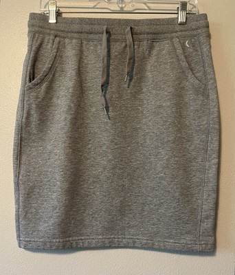 Zyia Active Take Me Everywhere Pencil Skirt Womens Large Gray Drawstring Pocket