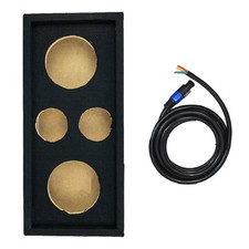 Q Power Car Audio Subwoofer Enclosure Box Chuchero For 10" Mids and 3" Tweeters