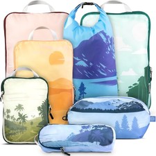 Large Compression Packing Cubes for Travel-Packing Cube Luggage Organizers 7 ...