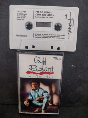 CLIFF RICHARD -I'M NO HERO.EMI Fame Label Audio Cassette.EXCELLENT