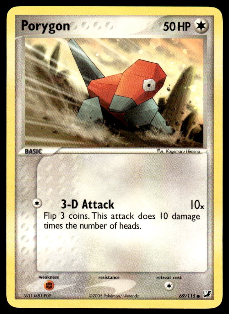 Pokemon TCG Unseen Forces #69/115 Porygon NM