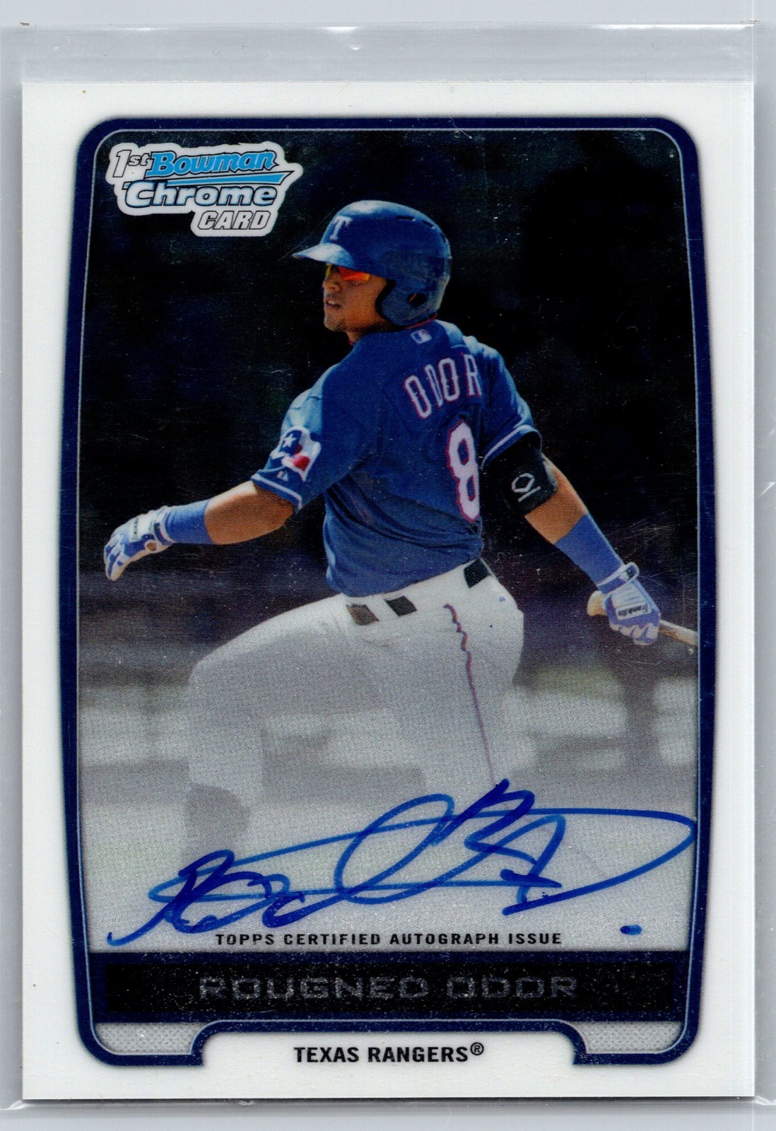2012 Bowman Chrome Prospects Autographs Rougned Odor #BCA-RO (RC)