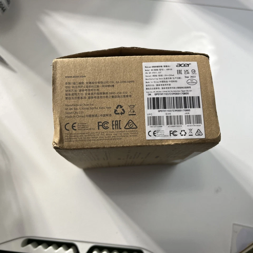 Cámara web Acer ACR100 sellada nueva en caja Foto 4 de 4