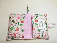 Porta Pannolini e Salviette da borsa in stoffa fatto a mano