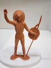 Vintage 1964 Louis Marx Figure Plastic Marked American Indian Chief Western 4