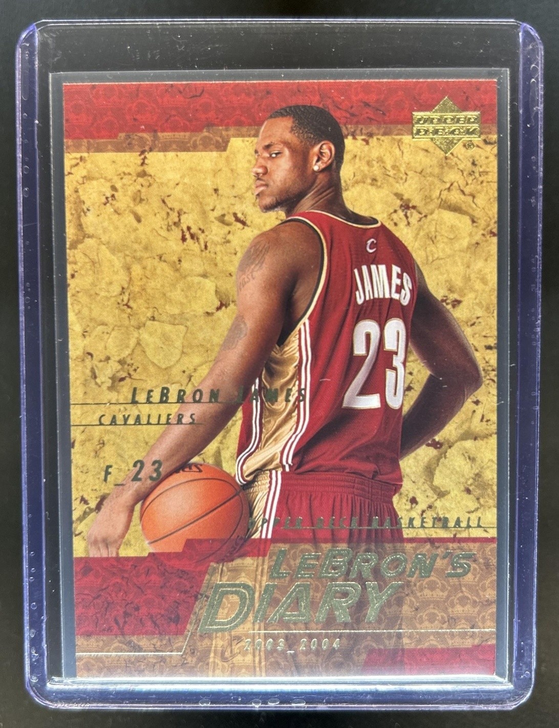 2003-04 Upper Deck LeBron James LeBron's Diary RC Rookie #LJ9 Cavaliers