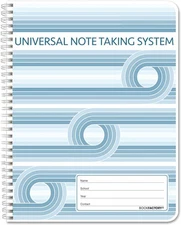 BookFactory Universal Note Taking System (Cornell Notes) 8.5" x 11" 