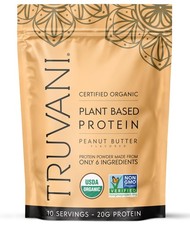 Vegan Pea Protein Powder  Peanut Butter  20g Organic Plant Based Protein  ...