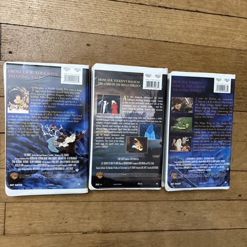 JRRTolkien Herr der Ringe VHS Hobbit Animated Return Of King Lot Muschel RAR - Bild 3 von 8