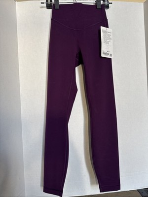 Lululemon Wunder Under Smooth Cover HR Tight 25  Dark Magenta DMMG  Size 0 NWT