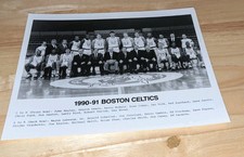 Boston Celtics 1990-91 Team Issue 8x10 Basketball Photo Larry Bird C
