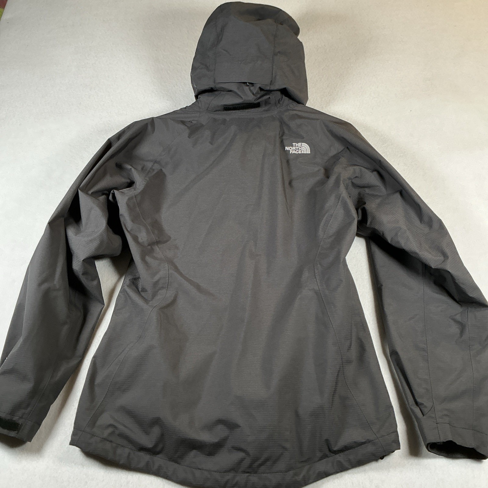 The North Face Women's HyVent Long Sleeve 3 in 1 Gray Zip Hooded Jacket Small thumbnail 8