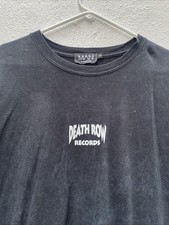 Death Row Records Boohoo Man T Shirt Mens Medium 46? Black Music Snoop Dog Rap