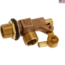 Bronze 3/4-Inch Float Valve with Threaded Inlet & Flanged Outlet - Durable