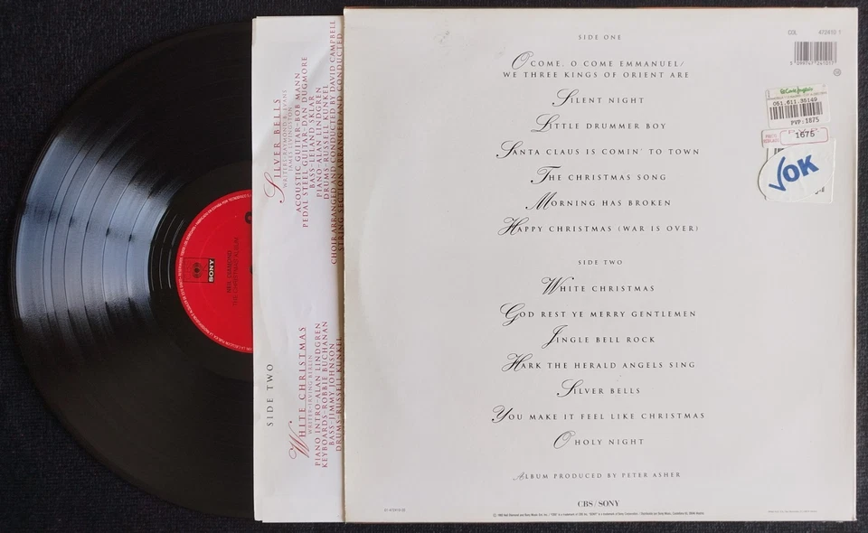 NEIL DIAMOND " THE CHRISTMAS ALBUM " 1992 LP WITH INNER SLEEVE - Image 2 of 4