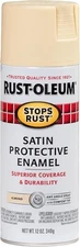 Rust-Oleum 7758830 Stops Rust Spray Paint, 12 oz, Satin Almond