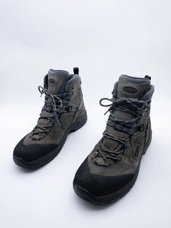 KEEN Chaussures De Trek Bottes En Cuir À Lacets Imperméables Gr. 44 EU 39394-100 - Photo 1/4