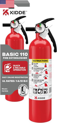, FA110G, Multi Purpose Fire Extinguisher for Home, Office, Dorm, Residential, 1