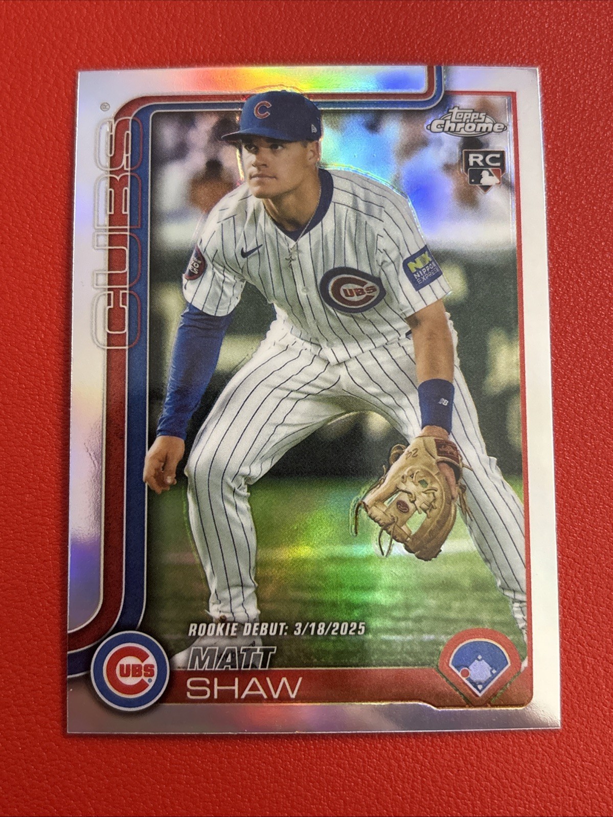 2025 Topps Chrome Update - Matt Shaw #USC135 (RC) - Chicago Cubs A