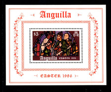 Anguilla 668 MNH Sheet Stained Glass  Religious Art     Nice Price